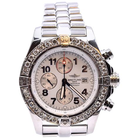 custom diamond breitling|breitling diamond bezel for sale.